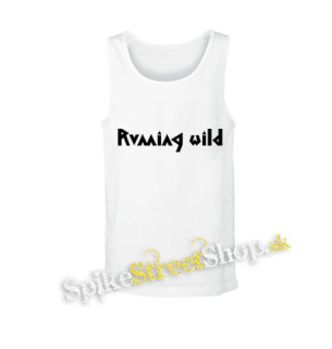 RUNNING WILD - Logo - biele pánske tielko