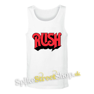 RUSH - Logo Red - biele pánske tielko
