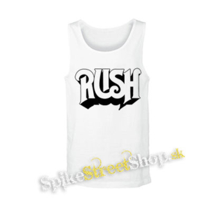 RUSH - Logo White - biele pánske tielko