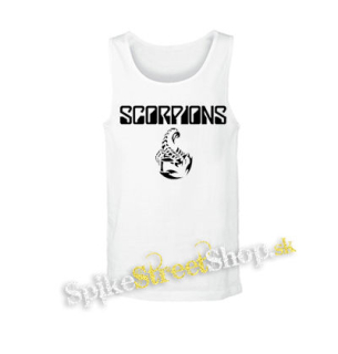 SCORPIONS - Logo - biele pánske tielko