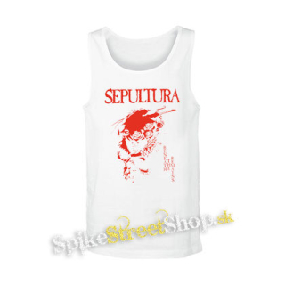 SEPULTURA - Beneath The Remains Red Motive - biele pánske tielko