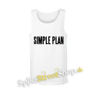 SIMPLE PLAN - biele pánske tielko