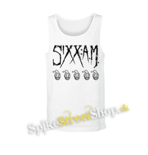 SIXX AM - Logo - biele pánske tielko