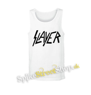 SLAYER - Logo - biele pánske tielko