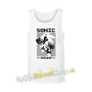 SONIC THE HEDGEHOG - Ježko Sonic - biele pánske tielko