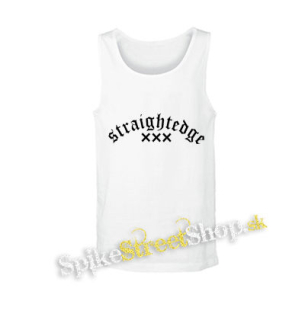 STRAIGHTEDGE - Logo - biele pánske tielko