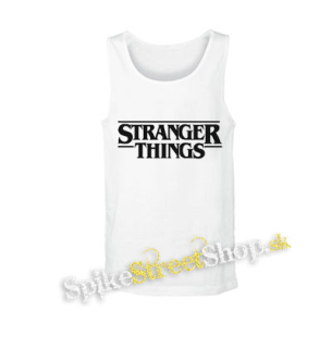 STRANGER THINGS - Logo - biele pánske tielko