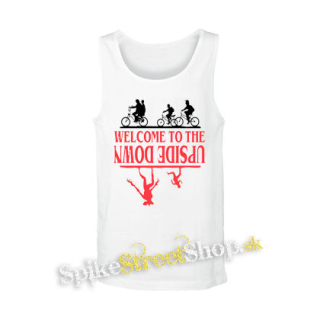 STRANGER THINGS - Welcome To The Upside Down - biele pánske tielko