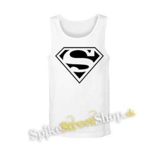 SUPERMAN - Logo - biele pánske tielko