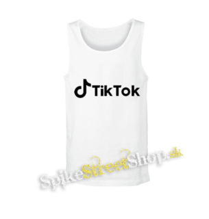 TIK TOK - Logo Motive 2 - biele pánske tielko