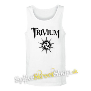 TRIVIUM - White Logo - biele pánske tielko