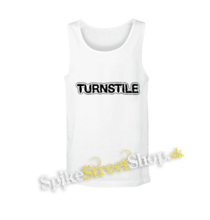 TURNSTILE - Logo Blackout - biele pánske tielko