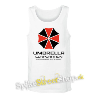 UMBRELLA CORPORATION - Our Business Is Life Itself - biele pánske tielko