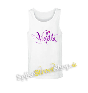 VIOLETTA - Logo - biele pánske tielko