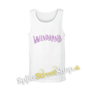 WINDHAND - Logo Purple - biele pánske tielko