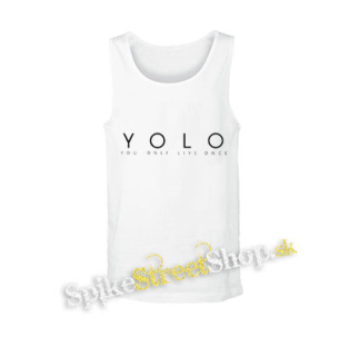YOLO - You Only Live Once - biele pánske tielko
