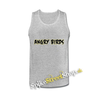 ANGRY BIRDS - Logo - šedé pánske tielko