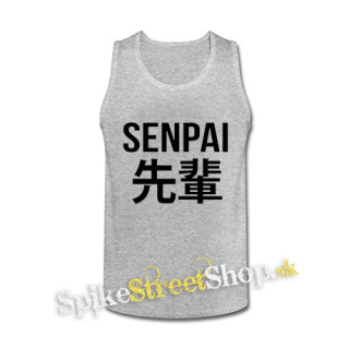 ANIME - SENPAI - Logo & Symbols - šedé pánske tielko