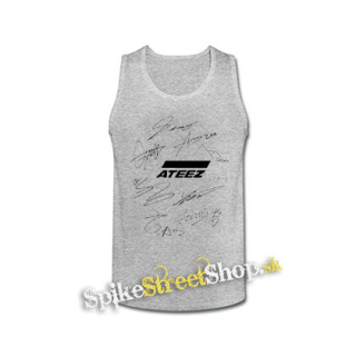 ATEEZ - Logo & Signature - šedé pánske tielko
