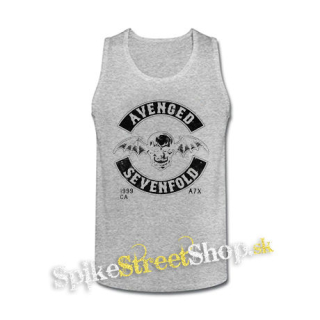 AVENGED SEVENFOLD - DeathBat Crest - šedé pánske tielko
