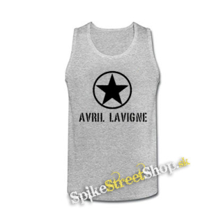 AVRIL LAVIGNE - Logo Punkrock Star - šedé pánske tielko
