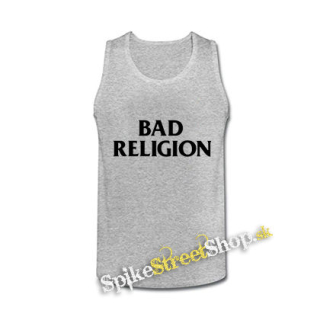 BAD RELIGION - Logo Band - šedé pánske tielko