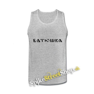 BATUSHKA - Logo - šedé pánske tielko