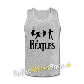 BEATLES - Jump - šedé pánske tielko