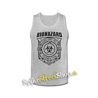 BIOHAZARD - Hardcore Help Foundation - šedé pánske tielko