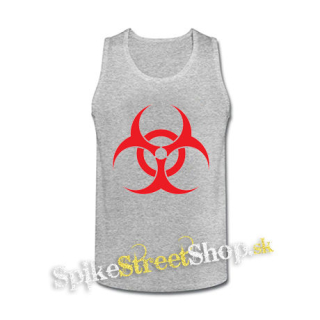 BIOHAZARD - Red Sign - šedé pánske tielko