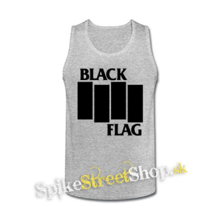 BLACK FLAG - Logo Crest - šedé pánske tielko