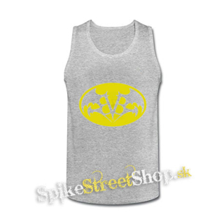 BLACK VEIL BRIDES - Batman Logo - šedé pánske tielko