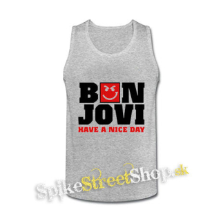 BON JOVI - Have A Nice Day - šedé pánske tielko