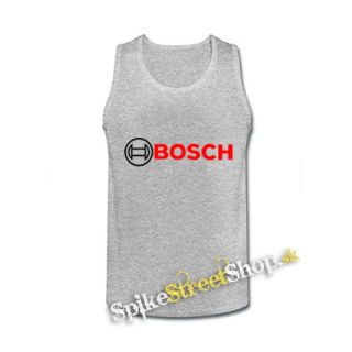 BOSCH - Logo - šedé pánske tielko