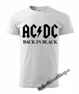 AC/DC - Back In Black - biele pánske tričko