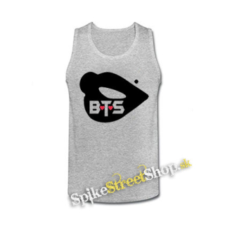 BTS - BANGTAN BOYS - Lips - šedé pánske tielko