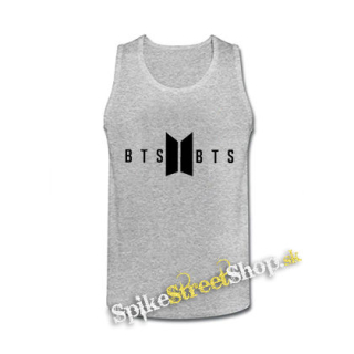 BTS - BANGTAN BOYS - Logo - šedé pánske tielko