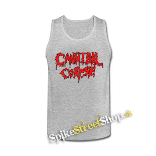 CANNIBAL CORPSE - Old School Bloody Logo - šedé pánske tielko