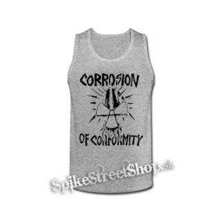 CORROSION OF CONFORMITY - Logo Skull - šedé pánske tielko