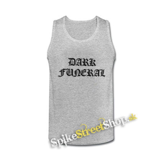 DARK FUNERAL - Logo White - šedé pánske tielko
