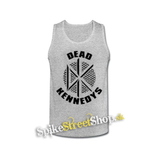 DEAD KENNEDYS - White Logo - šedé pánske tielko