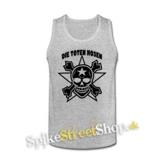 DIE TOTEN HOSEN - Logo Skull - šedé pánske tielko