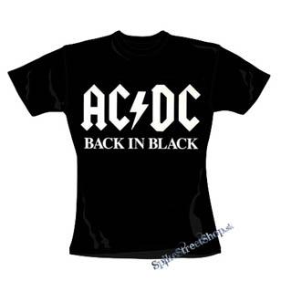 AC/DC - Back in Black - čierne dámske tričko