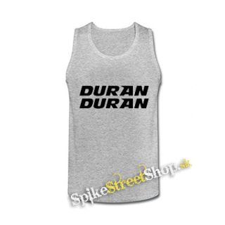 DURAN DURAN - White Logo - šedé pánske tielko