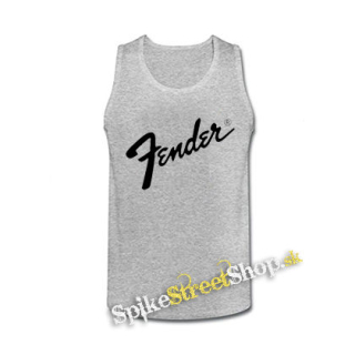FENDER - Logo - šedé pánske tielko