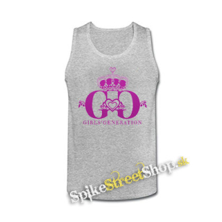 GIRLS´ GENERATION - Pink Logo - šedé pánske tielko