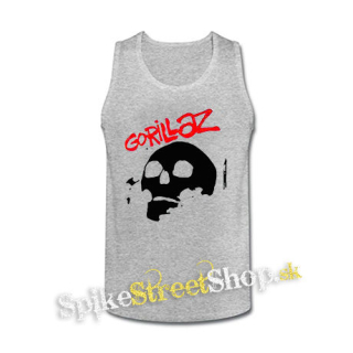GORILLAZ - Skull - šedé pánske tielko