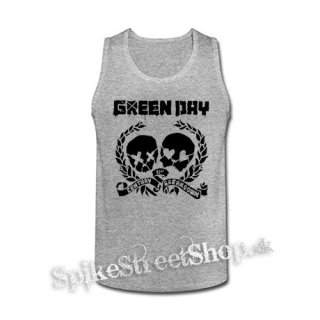 GREEN DAY - 21 st Century Breakdown Skulls - šedé pánske tielko