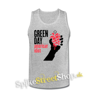 GREEN DAY - American Idiot - šedé pánske tielko