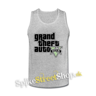 GTA - GRAND THEFT AUTO - V - - šedé pánske tielko
